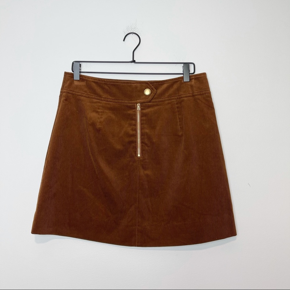 J. Crew Mini skirt in corduroy Brown Size 8 - Picture 5 of 9